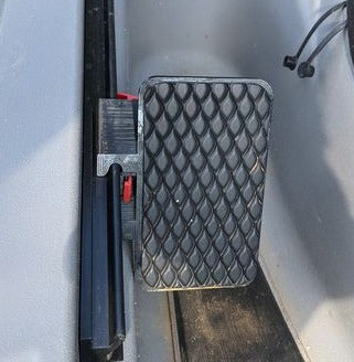 Ascend Kayak Foot Pegs - Angled and Padded - Black